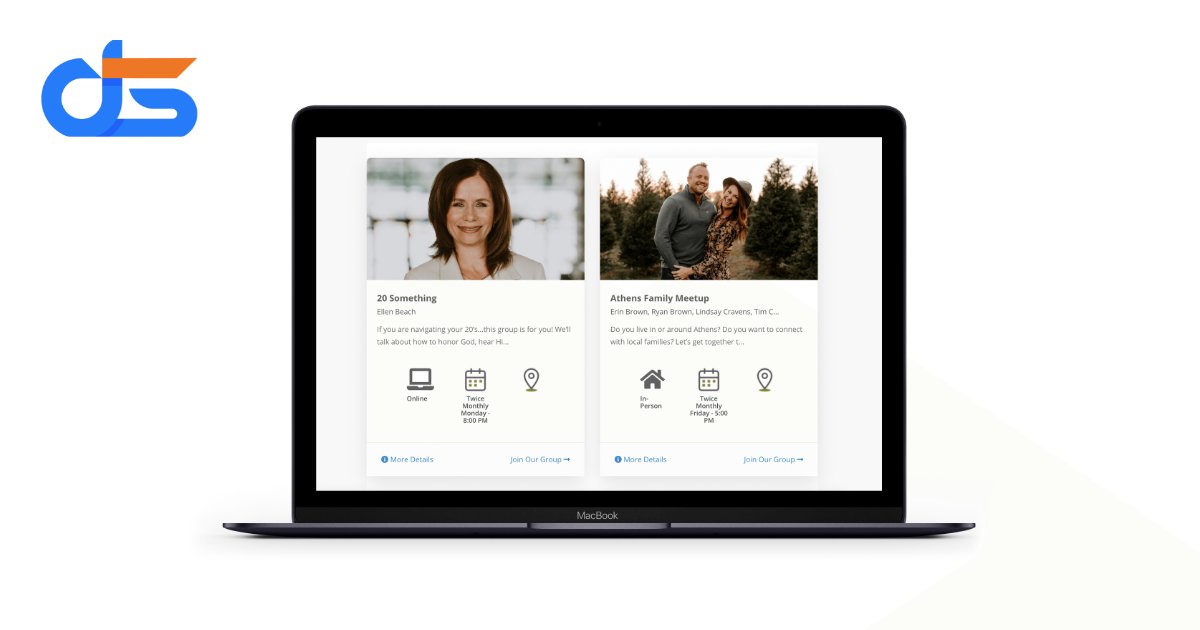 Building Church was looking for a sleek design for their group finder to more accurately reflect a website rebrand they'll be rolling out soon. Mission accomplished!! 🙌 (Note: any of the designs you see here can be adopted by YOUR church!)