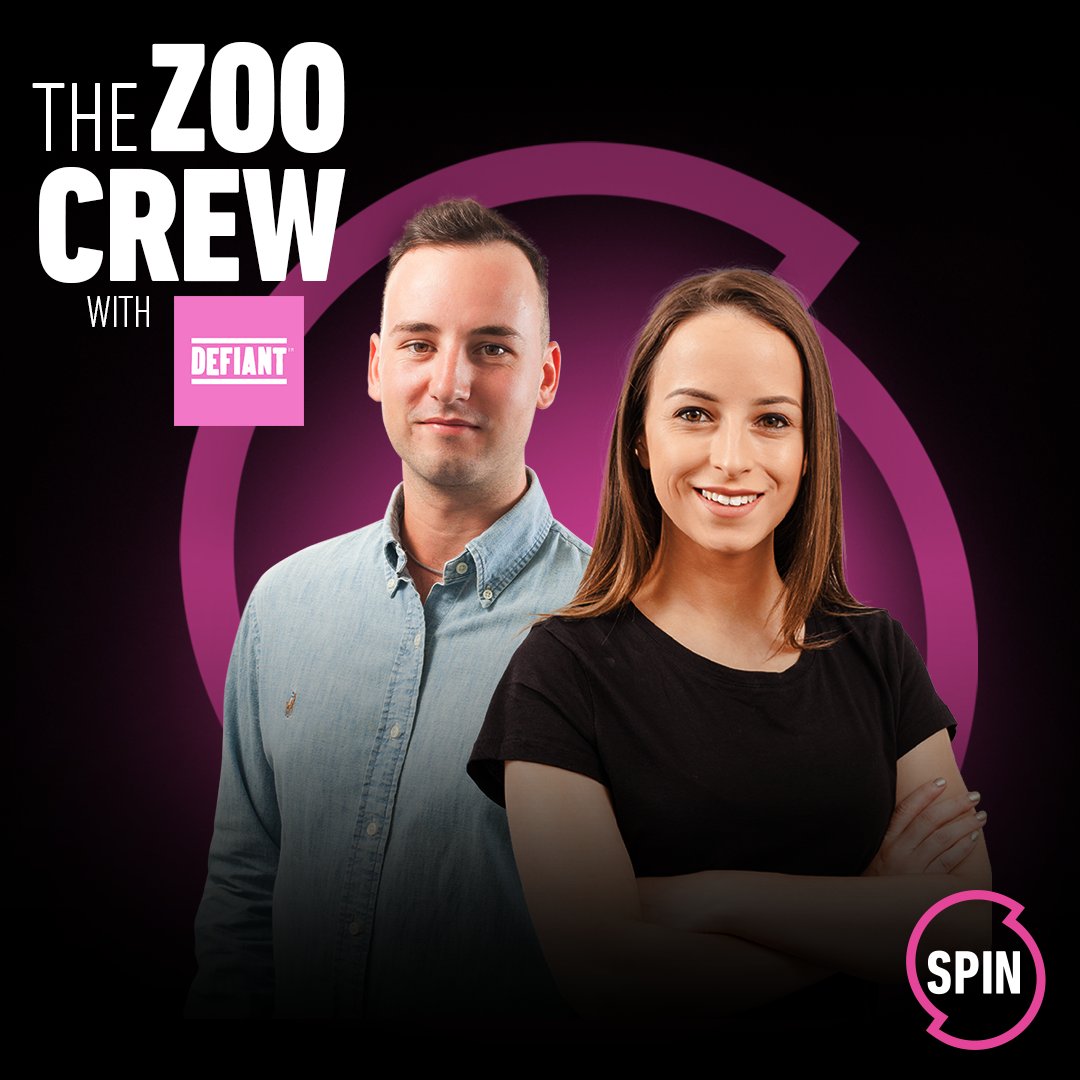 spin1038's tweet photo. Listen in to The Zoo Crew With Jaz And Laura this evening from 7PM with #DefiantWater! https://t.co/2TcXFcfk83