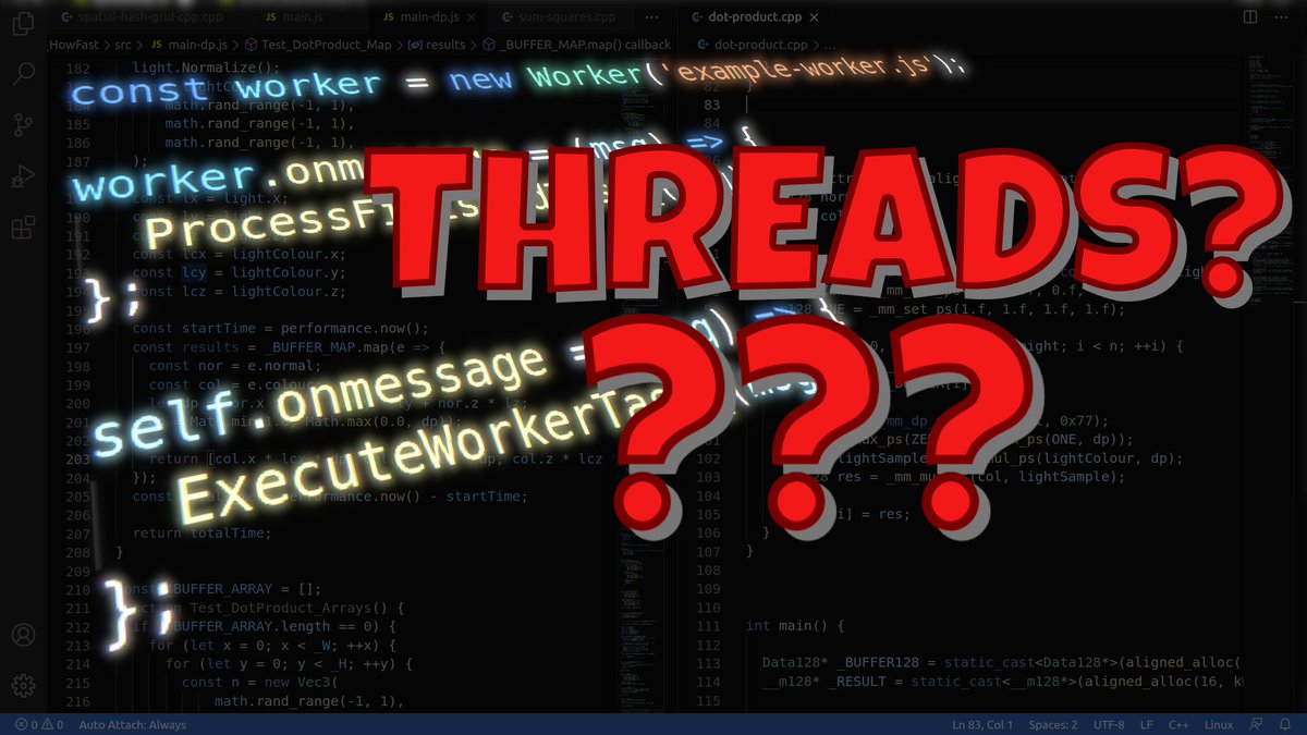 iced_coffee_dev's tweet image. I decided to dig into threading a bit in JavaScript, if you&apos;re interested too then check it out!

#javascript #webworkers

youtu.be/pQPqhZRUz3U