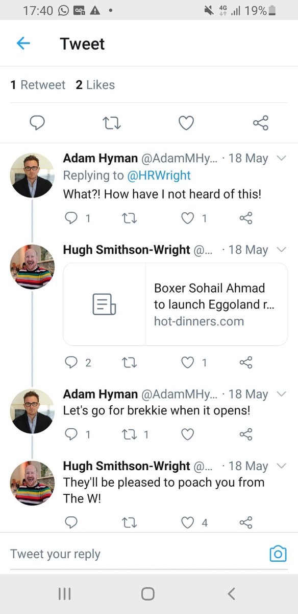 Hey <a href="/AdamMHyman/">Adam Hyman</a> 

We are now open! Are you still joining us for Brekkie? 

Bring the <a href="/CODEHospitality/">CODE</a> team down!