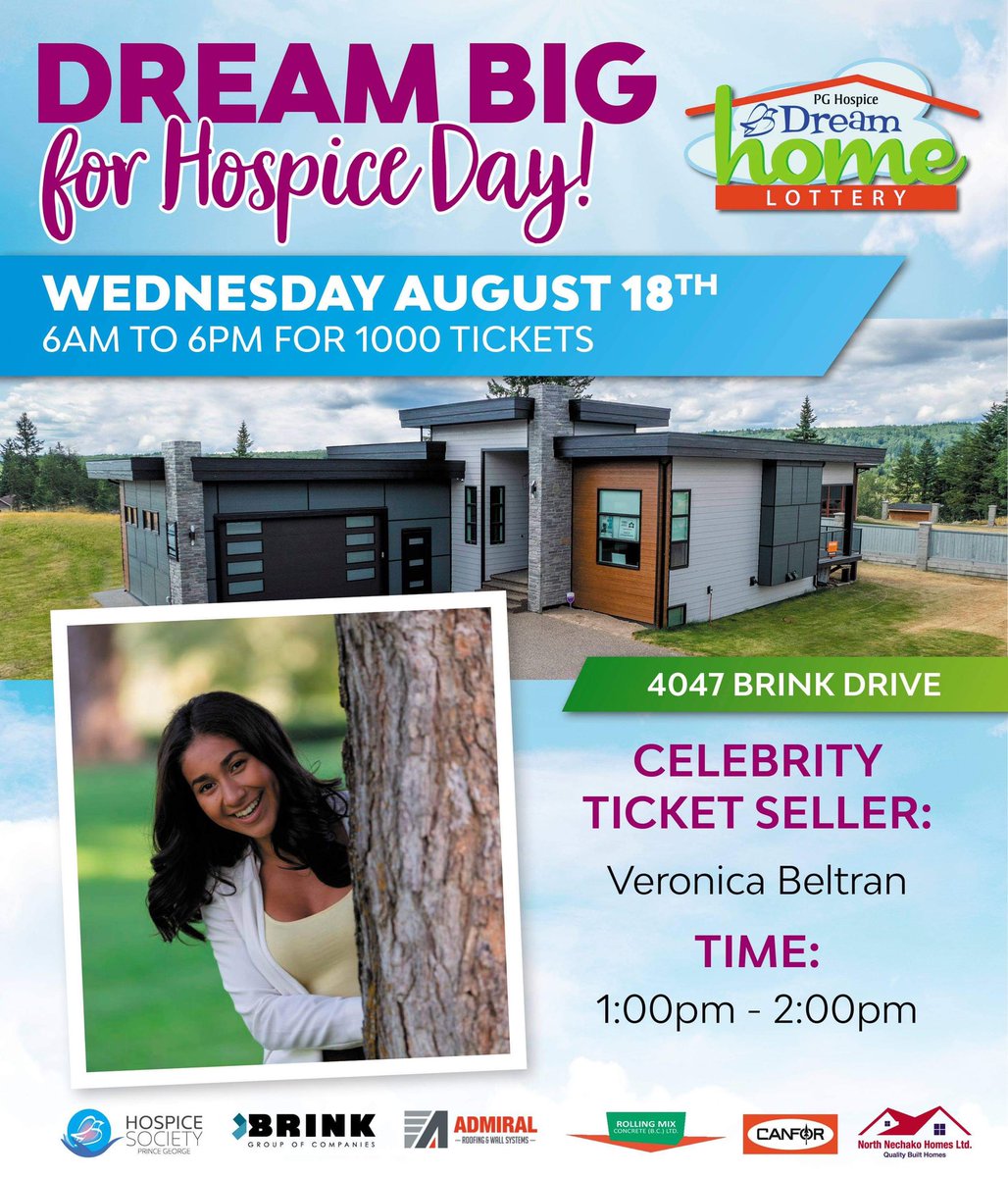 Excited to have been given the opportunity to raise awareness about this awesome organization while also giving you your chance at a dream home!

Tweet me if you’re interested in buying a ticket off of me and I’ll give ya a call on Wed.☺️💕✨
#cityofPG <a href="/PGHospice/">PG Hospice House</a> #princegeorgebc