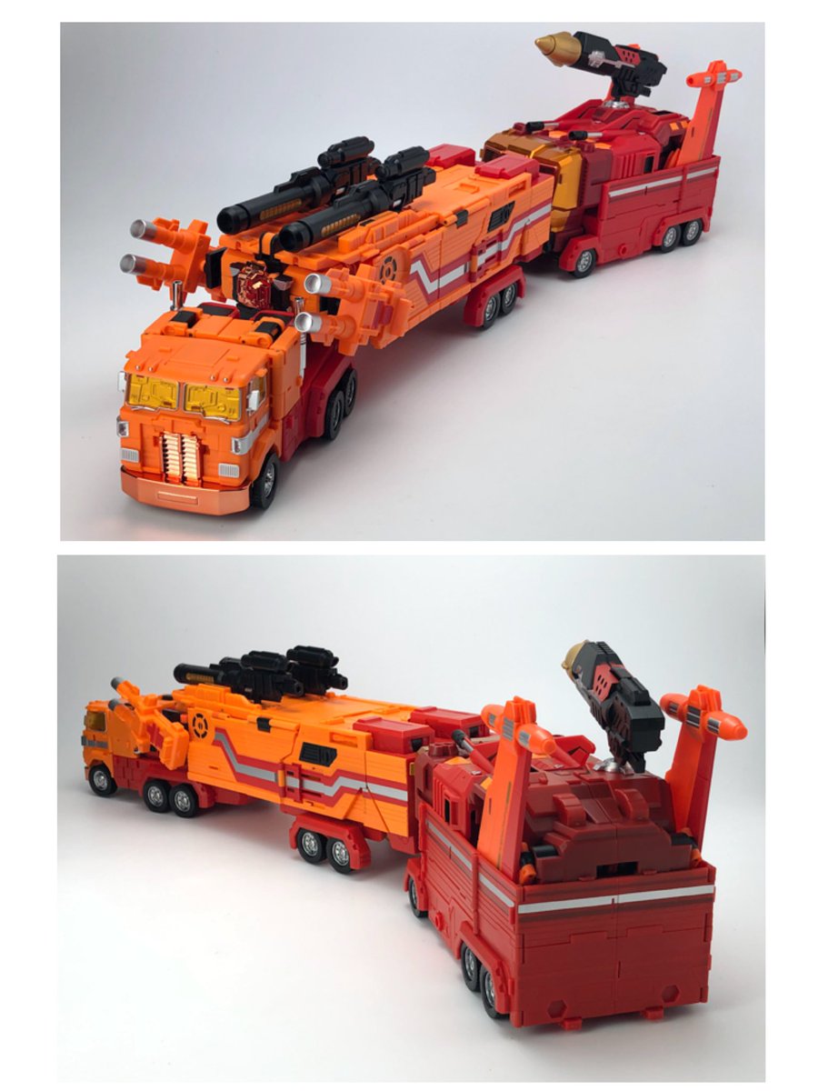 fans_hobby's tweet image. Check out the colour sample of MB-11D Orange GOD ARMOUR - Truck mode!

#fanshobby #thirdpartytransformers  #powerbaser #orangepowerbaser #orangegodarmour #masterforce #powermaster
