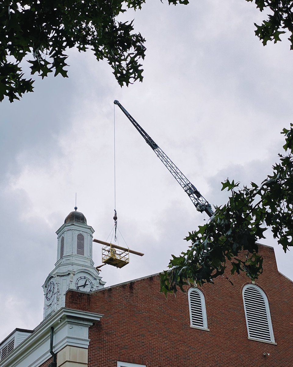 The eagle will be landing soon. The plan is to replace the entire cupola.