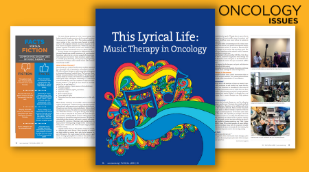 ACCCBuzz's tweet photo. This #OncologyIssues article highlights #musictherapy in #oncology. See how music therapists like @DeanQuickMTBC at @LevineCancer Institute value not only patients with cancer &amp; their families but cancer program staff &amp; clinicians too. Tune in &amp; read more: https://t.co/7WLZUsRuu1 https://t.co/iokqpWoiDl