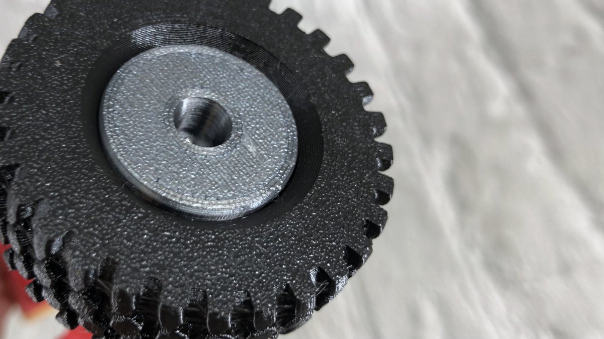 FilamentFrenzy's tweet photo. Printing some wheels for the 3DSets landrover from #PrusaPrinters
@Fillamentumindu TPU98A Black
@Polyalchemy Elixir Onyx
@Prusa3D #MK2S
@E3DOnline #Hemera
@GregoireSaunier Bear Conversion
0.2mm layers #PrusaSlicer
#3Dprinting https://t.co/hYnUpaztPQ