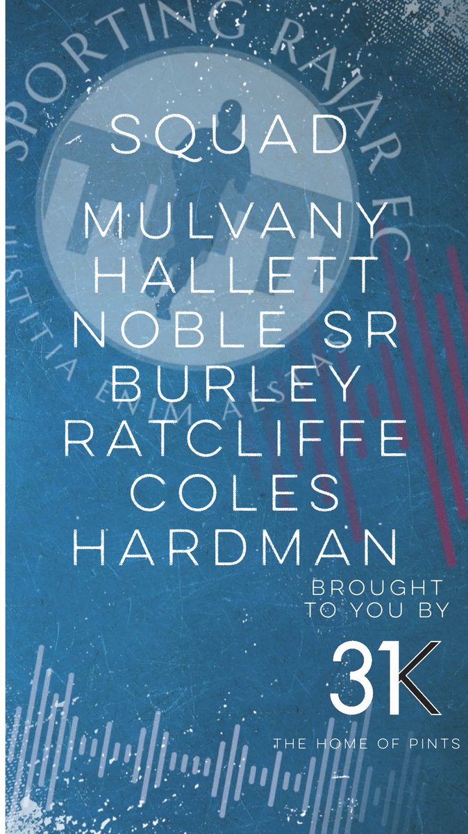 🚨 TEAM NEWS in association with <a href="/bar31k/">31K</a> - the Home of Pints 🚨

Here’s how your newly promoted Faders side line up this evening against Beeston Zhirkovs.

What do you make of the team?

#SRFC #Faders