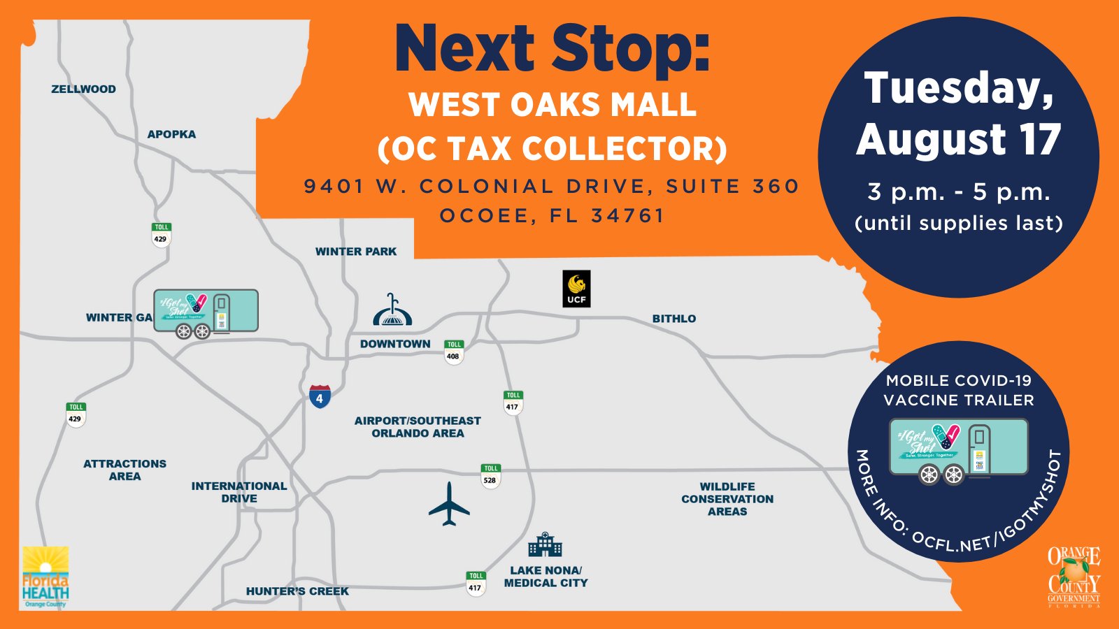 Orange County FL on X: 🚌 Tomorrow's #IGotMyShot COVID-19 Vaccine