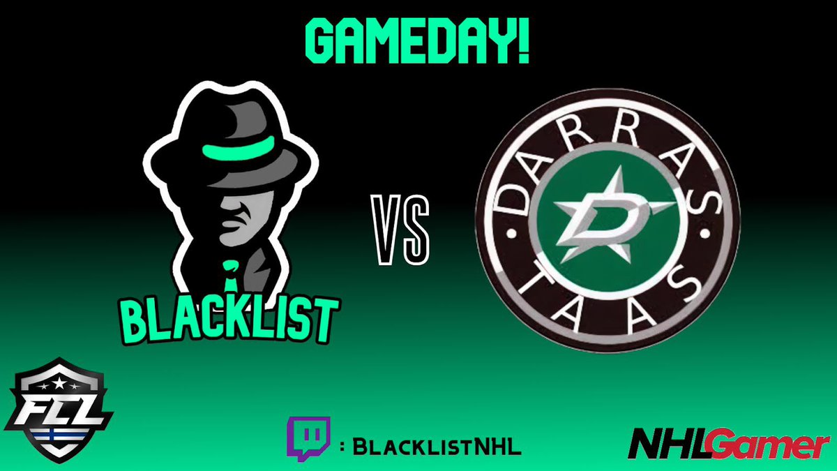 Well, well, well👀 It’s time to start our #FCL2021 journey! Let’s gooo!🔥

⏰22.00 EEST
🖥twitch.tv/BlacklistNHL
🆚Second Option

Lineup tonight:
@domin97_ - @hapee33  - <a href="/jjokke19/">Joel Rinne</a>
               <a href="/mikax222/">Mika Haverinen</a> - <a href="/totalii_/">TotaIii</a> 
                        <a href="/Agameero/">Arno</a>
 
<a href="/esm_gg/">eSM 2023</a> <a href="/NHLGamerCOM/">NHLGamer</a>