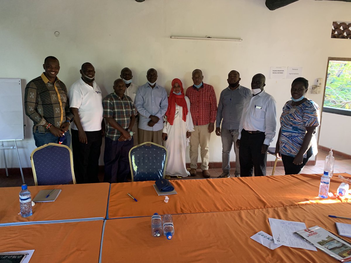 Meeting with the  leaders of community development agreement committees  and Base Resources in Kwale County