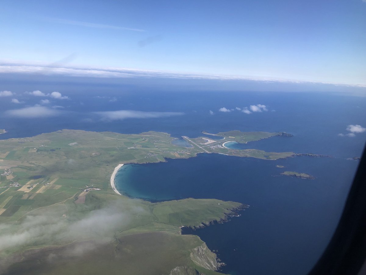 Flying over Shetland⁩ today. Just beautiful. #visitshetland