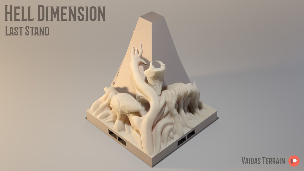 Working on the new expansion for my modular #terrain set. Getting some serious #doom and #StarshipTroopers vibes.

Check out my #Patreon if you want to see what else I made.
Patreon.com/VaidasTerrain

#DnD #DnD5e #3Dprinting #ttrpg #HellDimention
