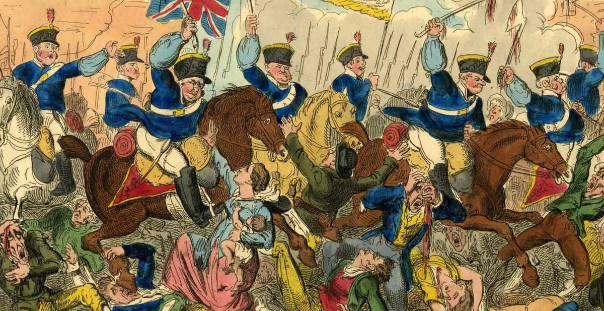 202 years since the Peterloo Massacre. A crowd of 60,000 people on St Peter’s Field Manchester, assembled to demand parliamentary reform were charged by cavalry. At least 15 were killed and 700 seriously injured. Today we remember the giants and on whose shoulders we now stand.