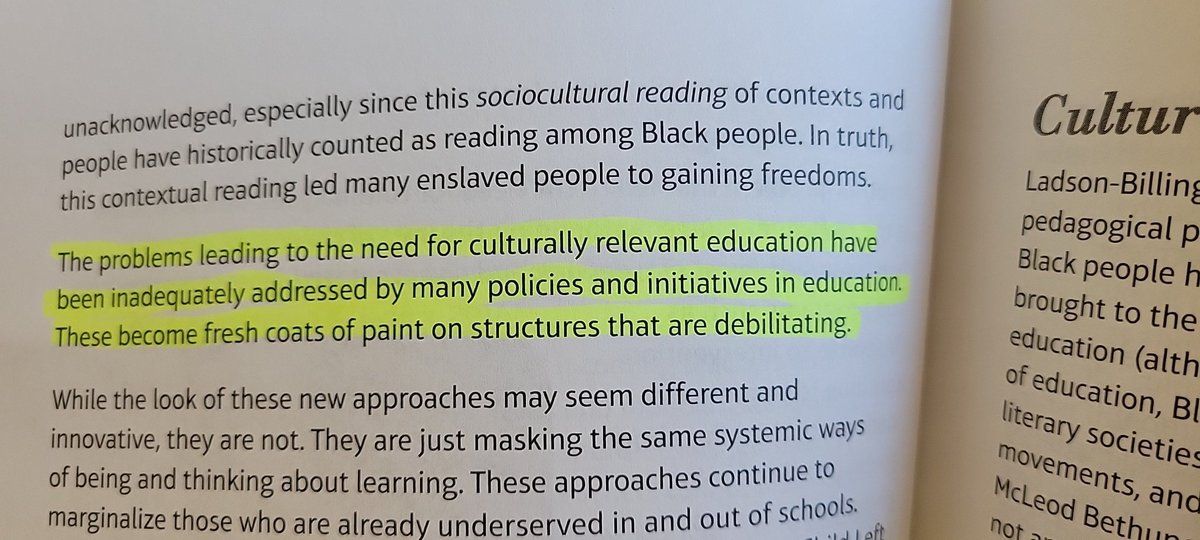 This statement and the implications is a powerful punch that needs to land squarely on the chin of "doing school".
