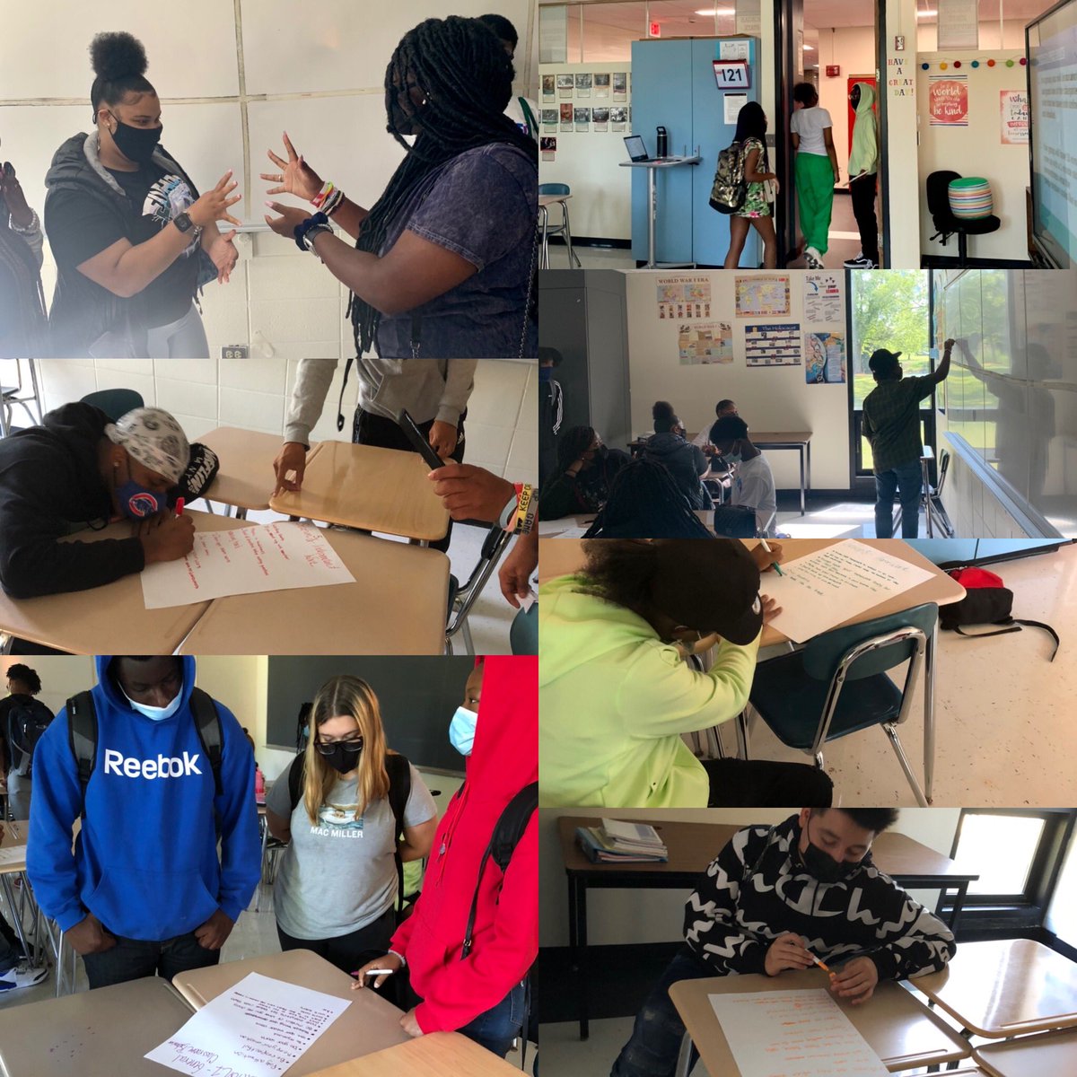 Welcome Back Raptors! Today students took ownership of their classroom by creating rules/procedures, performed skits, and got to know one another with a few games and a monster rock, paper, scissors tournament! Here we GROW! #richinstudentsuccess <a href="/RichTownshipHS/">Rich Township HSD 227</a>