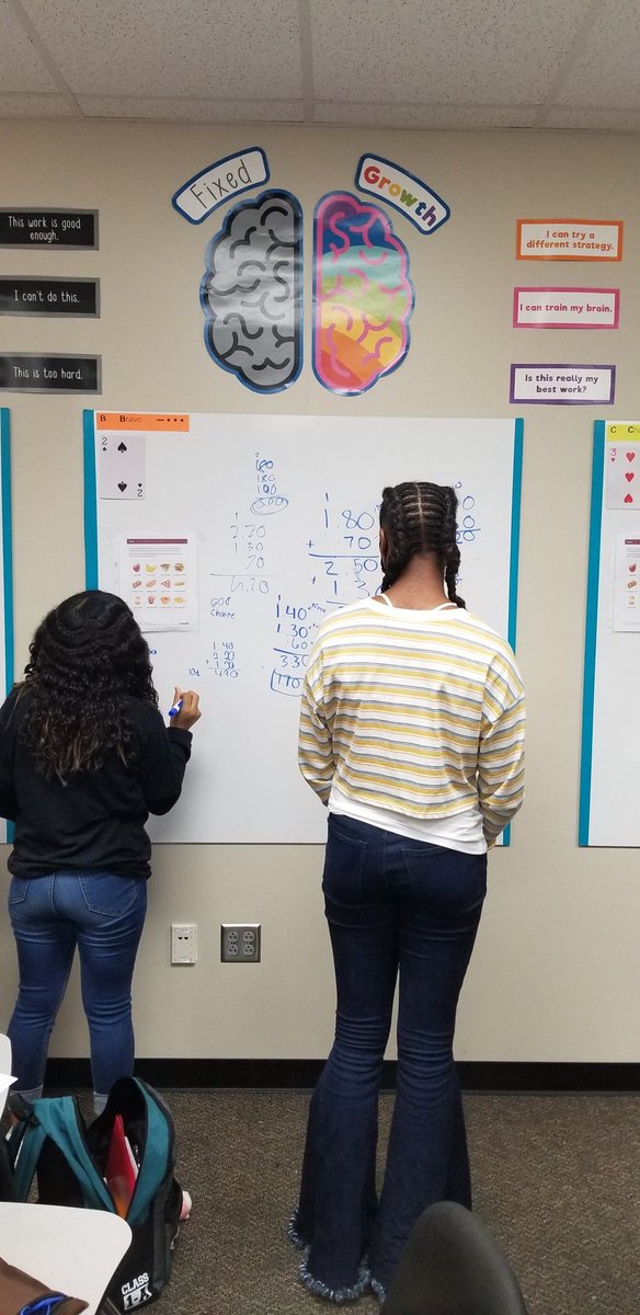 CoffelsMs's tweet photo. I saw such great engagement today! The task: How many different orders could they make with $5 for each order. And they had to calculate the change from $5. A great task for adding/subtracting decimals. #buildingthinkingclassrooms #wearehawks https://t.co/zD2Il1fRbN