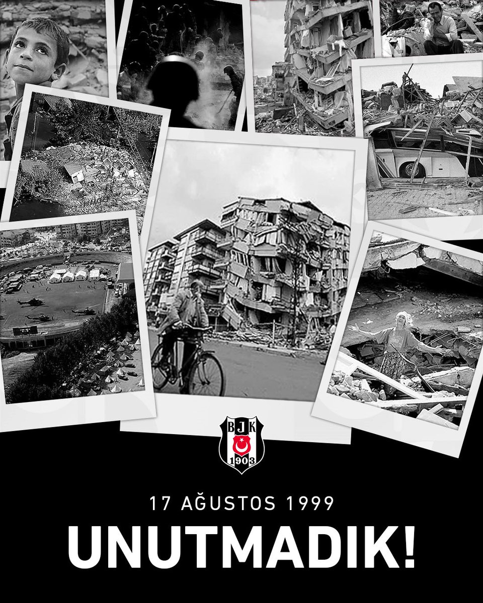 17 Ağustos 1999
03.02
UNUTMADIK!

17 Ağustos Marmara Depremi’nin 22. yıl dönümünde hayatını kaybeden vatandaşlarımızı rahmetle anıyoruz.