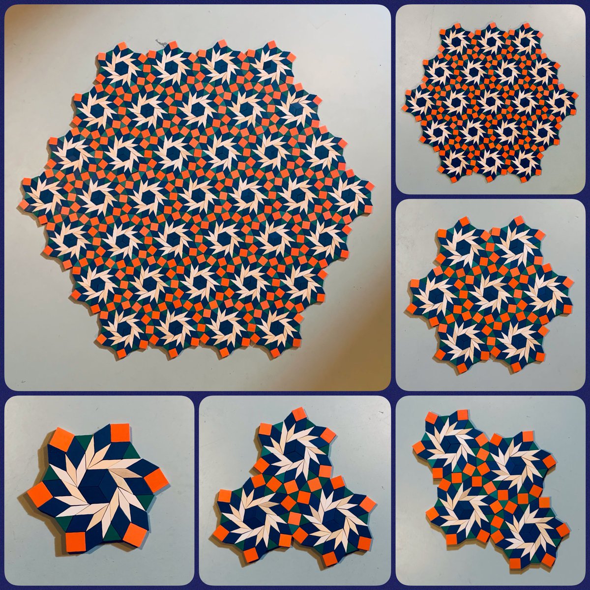 Pattern blocks play! #MathsArtMonday #ArtfulAugust