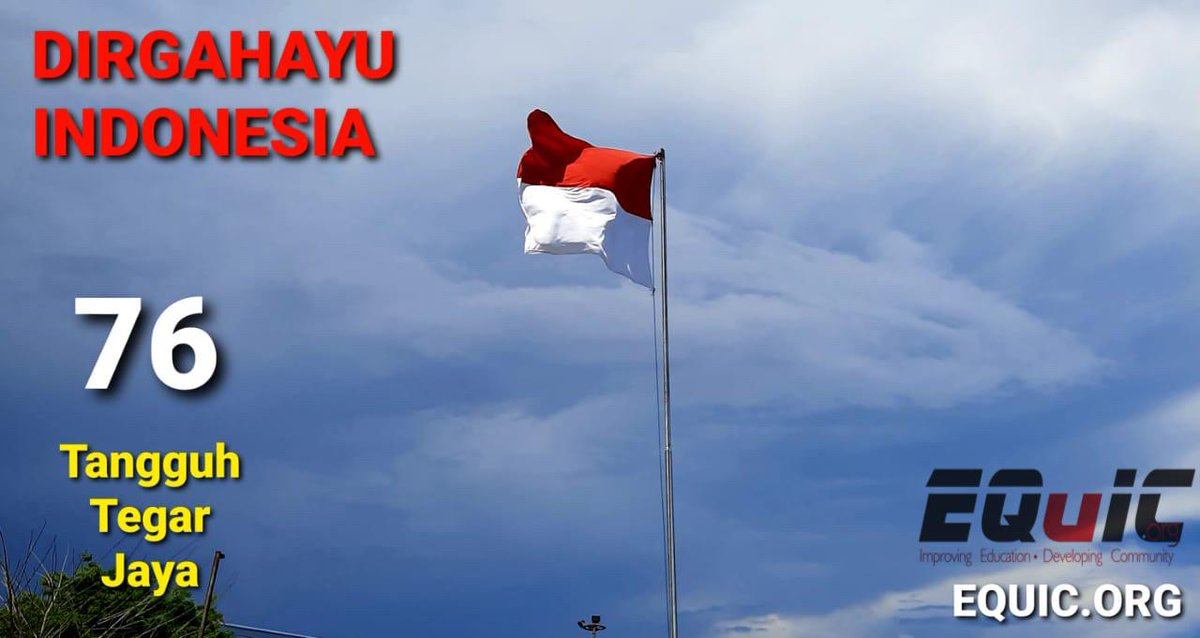 EQUICINDONESIA's tweet photo. Dirgahayu Indonesia 

17 Agustus 2021 https://t.co/ylJI9EzsHb
