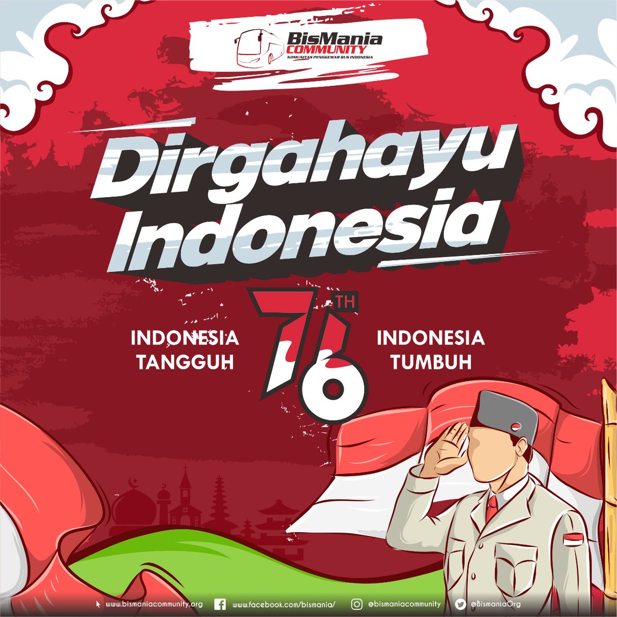 BMC_DIY's tweet photo. PERINGATAN HUT KE-76 REPUBLIK INDONESIA ๐ฎ๐ฉ
INDONESIA TANGGUH
INDONESIA TUMBUH
#hut76ri #indonesia #bismaniacommunity #bismaniaorg #indonesiatangguhindonesiatumbuh https://t.co/7VQ9z6k8e2