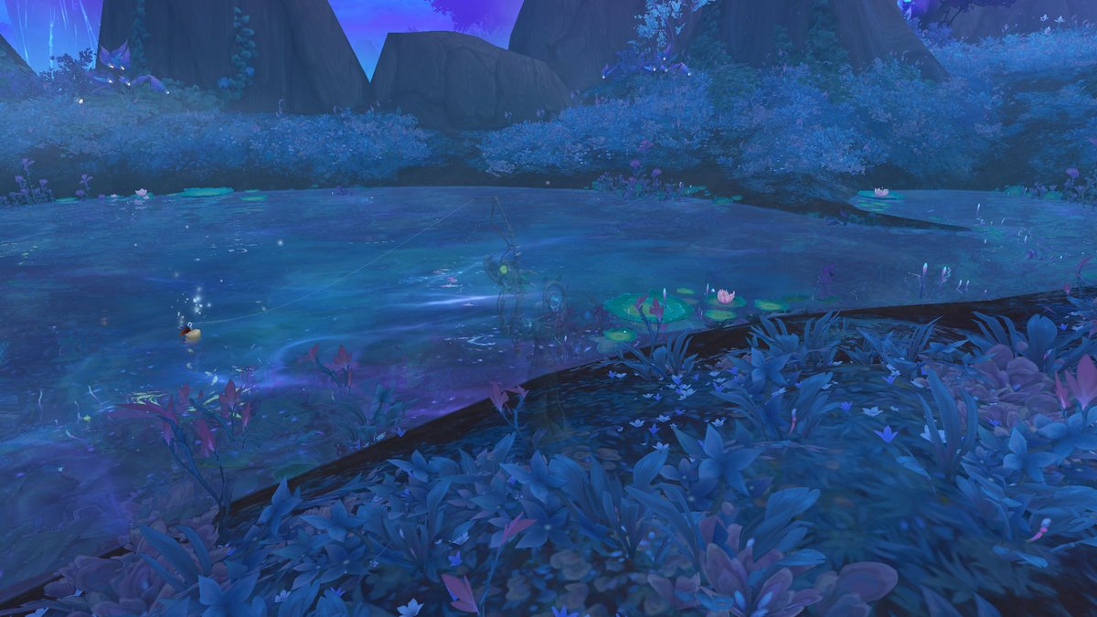 SatPagle's tweet photo. My favorite place to fish these days is the Queen's conservatory. It's so peaceful. #wowfishing #satpagle #warcraft https://t.co/ya1YAZeSlK