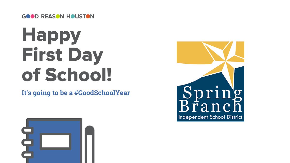 GoodReasonHou's tweet photo. Happy first day of school to @SBISD! Cheers to an awesome 2021-22 school year. #MakeItAGoodYear 🎉📚 https://t.co/MR3tSWgRHL