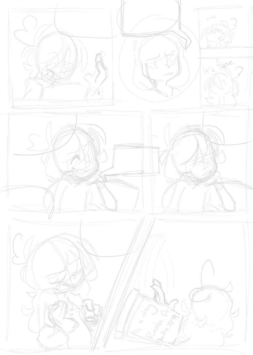 Necrowsey's tweet photo. What's this I'm sharing comic page sketches I'm working on AGAIN?
And from a dumb unfinished thing AGAIN?
Will I ever finish it or even mention it AGAIN?
Not on this account

(Hardest part has been trying to find a name that feels like an english equivalent to my full first name) https://t.co/yg6gtKMosu
