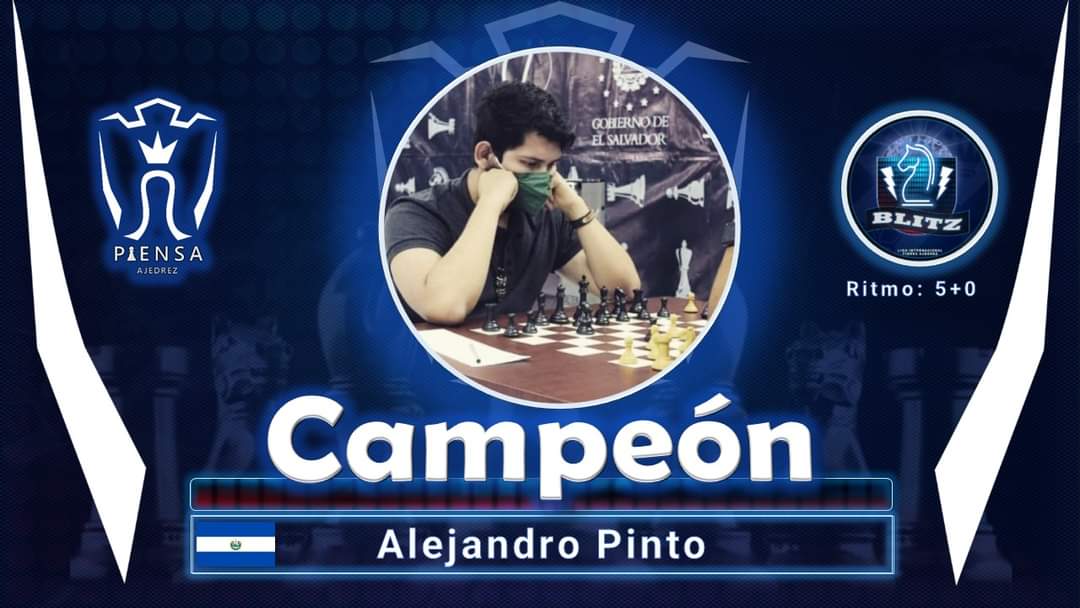 🏆Liga Internacional Piensa Ajedrez
📣Felicidades campeòn!
♟Torneo blitz 5+0. eliminaciòn directa.
🤩Alejandro Pinto 🇸🇻
#SomosPiensaAjedrez