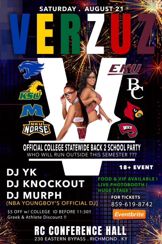 IamDjKnockOut's tweet photo. 2 events to slide on me at this Saturday: 

- Battle Of The Bluegrass: Lexington Car Show - Lexington, Ky 

- Statewide Back2School Verzuz Party
   - Richmond, Ky https://t.co/SvOhu948tl