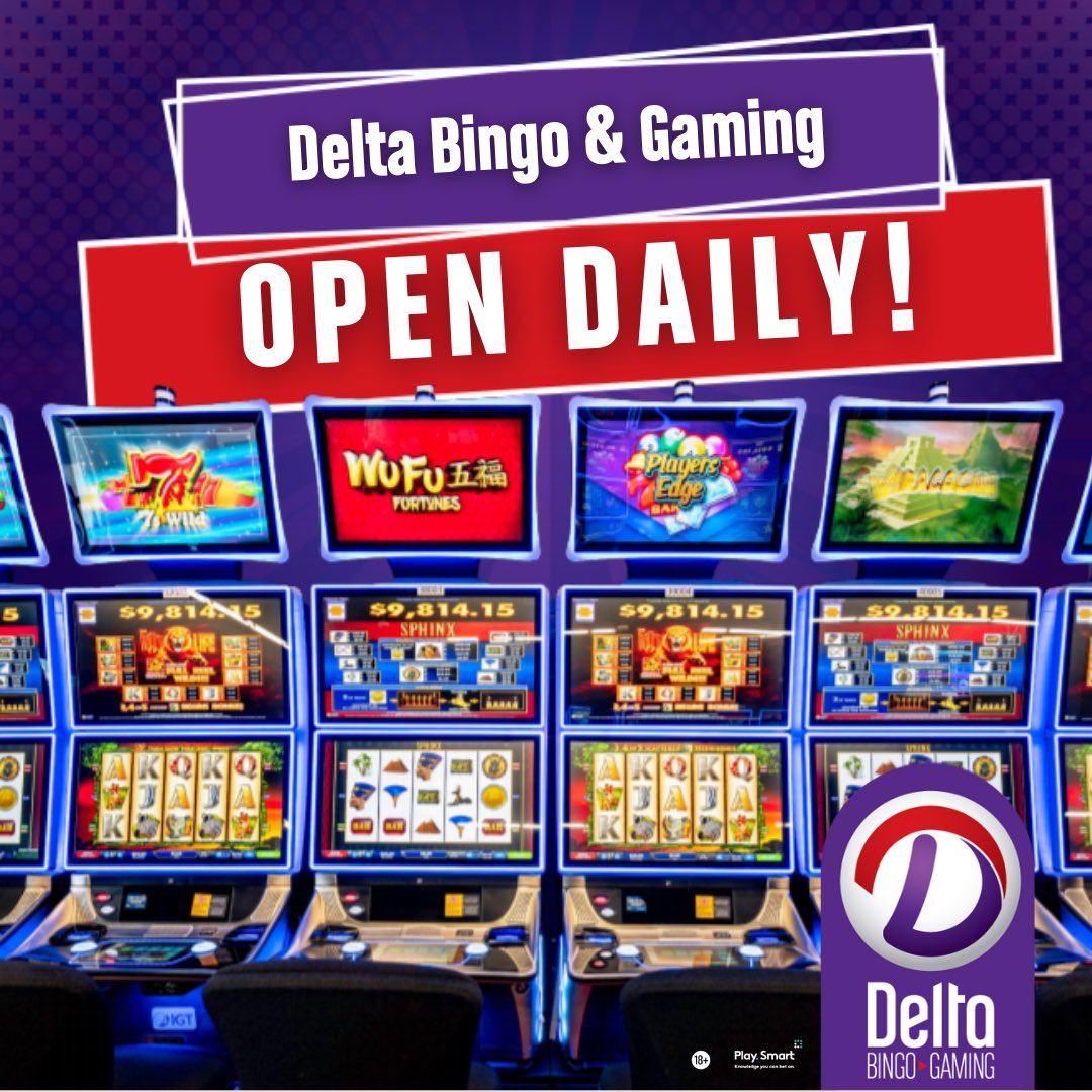 questions asked never answered (@yogamom09) on Twitter photo Delta Bingo & Gaming is OPEN DAILY! Learn more by visiting DeltaBingo.com.
The hall is currently open from 10 am – 10 pm <a href="/deltabingo_/">Delta Bingo & Gaming</a> Delta Bingo & Gaming is OPEN DAILY! Learn more by visiting DeltaBingo.com.
The hall is currently open from 10 am – 10 pm <a href="/deltabingo_/">Delta Bingo & Gaming</a>