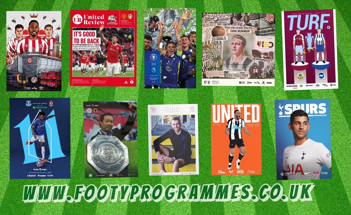 Weekend 1 of the <a href="/premierleague/">Premier League</a> and a huge thank you to the 10 clubs that published programmes . Some absolutely brilliant covers and issues. A few early contenders for cover of the month. 
What’s your top 5 ? Let us know <a href="/Footyprogramme1/">Footyprogrammes</a> . Club bias aside.