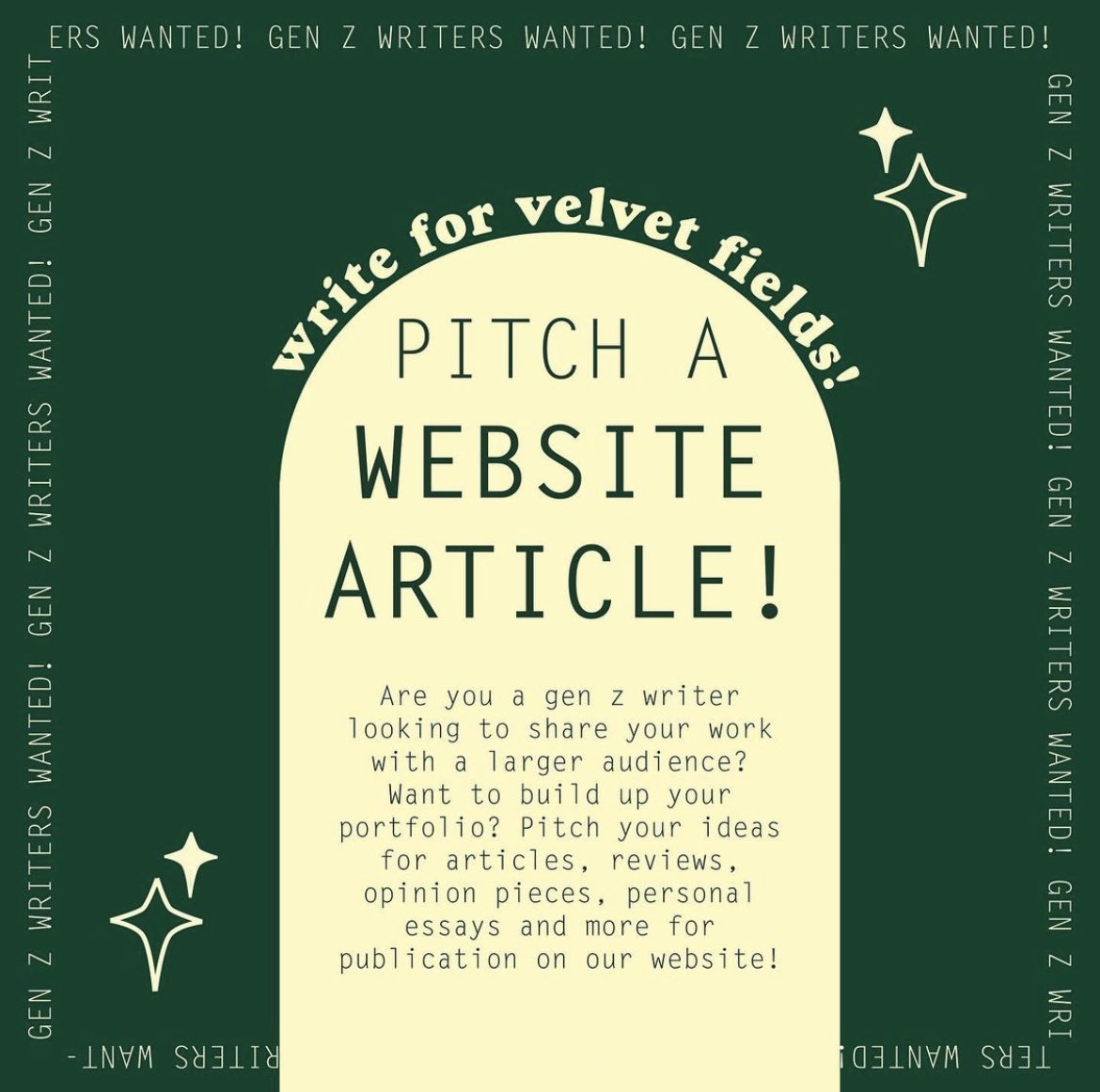 VFieldsmag's tweet photo. We are happy to announce a brand new opportunity for the VF community! You can now pitch articles for our website - no staff commitment necessary! We want to give you the opportunity to share your voice with other like minded individuals and build up that portfolio! ✨ https://t.co/LKOQVLAnUB