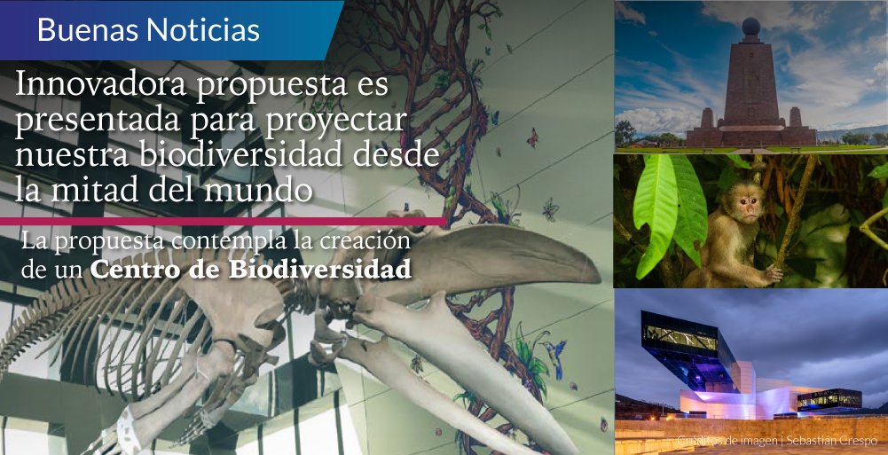 👏“Un museo que nos permita descubrir y proyectar nuestra megadiversidad”, es el objetivo de #Biodiversa”, una propuesta del #INABIO y articulada con actores estratégicos que buscan transformar de manera positiva el vínculo entre el ser humano y su entorno. #EcuadorEsBiodiverso