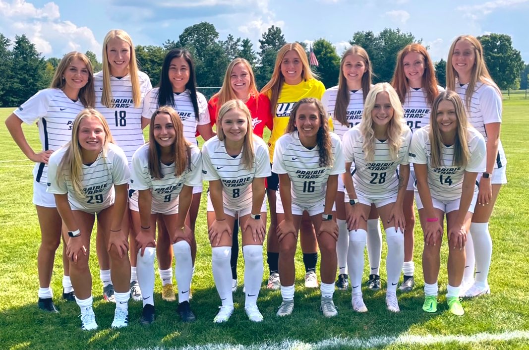 UISWSoccer's tweet photo. Introducing our first class photos of the season: Seniors, Juniors, Sophomores and Freshmen 🤗😎😏😤😳🤯

#WeAreStars #ShineBright #ProtectThePrairie 

🌟⚽️💖 https://t.co/AcmNT0X42k