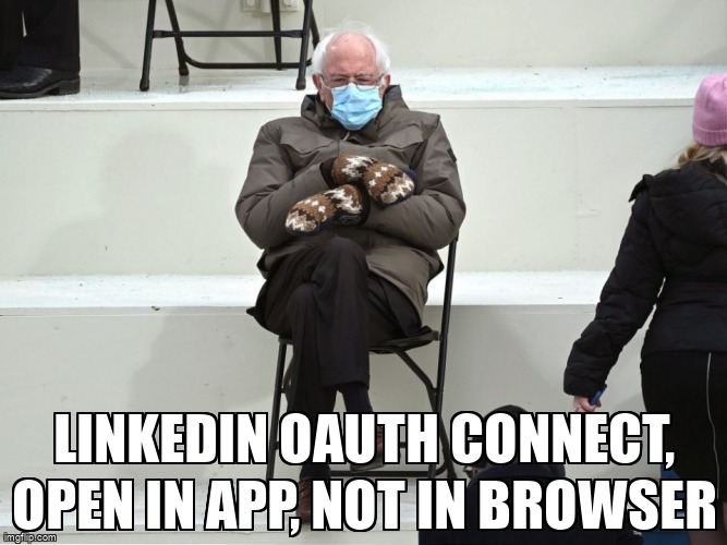 overflow_meme's tweet image. LinkedIn oAuth connect, open in app, not in browser stackoverflow.com/questions/4715… #linkedin #linkedinapi