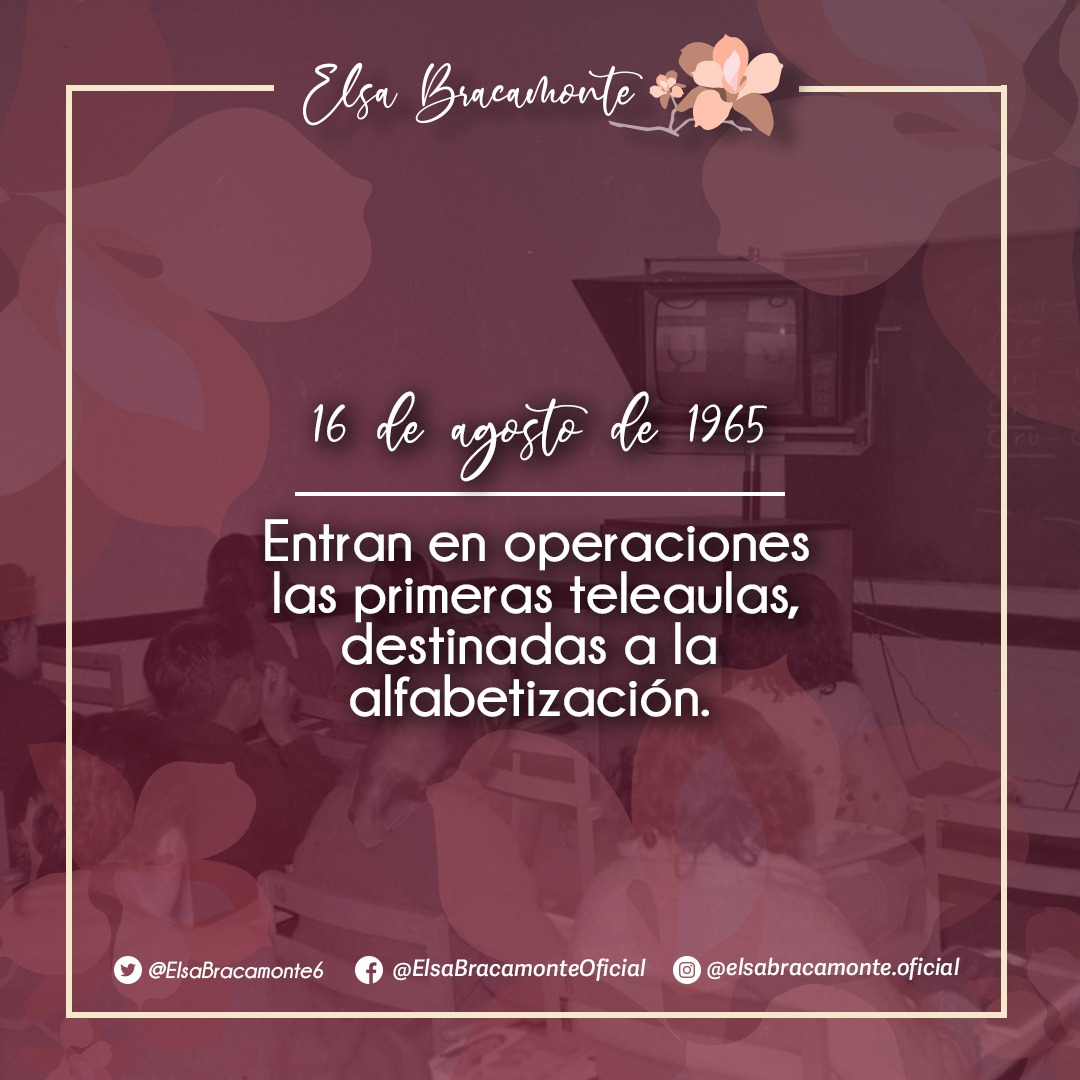 ElsaBracamonte6's tweet photo. #UnDíaComoHoy se implementaron las primeras #Teleaulas, en #Edomex, #CDMX #Tlaxcala, #Oaxaca, #Morelos, #Hidalgo, #Veracruz y #Puebla, equipadas con Tv y videoconferencia, con el objetivo de llevar #Educación a personas de #ZonasRurales. https://t.co/kh0HcrgaQw