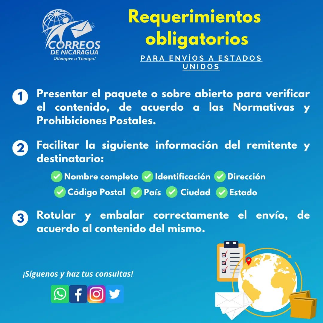 Correos de Nicaragua (@CorreosNica) / Twitter