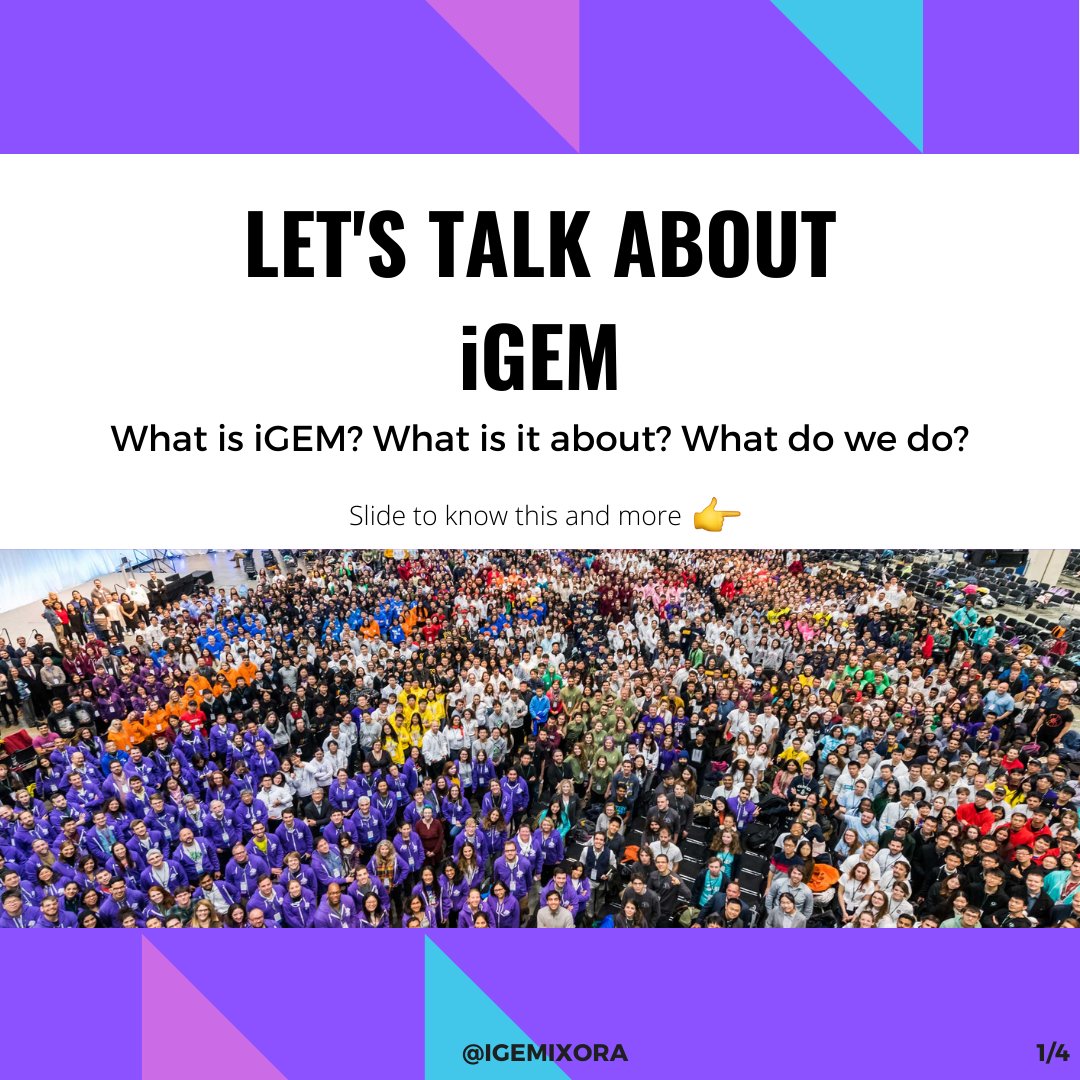 iGEM_IXORA's tweet photo. Le apostamos a la biología sintética como vía hacia el desarrollo/We bet on synthetic biology as a way to development, follow us to learn more about it. @iGEMdesign
#synbio #designwithbiology #designleague #igem #syntheticbiology #biotechnology #bioengineering #sustainability https://t.co/GnlgQZTRr2