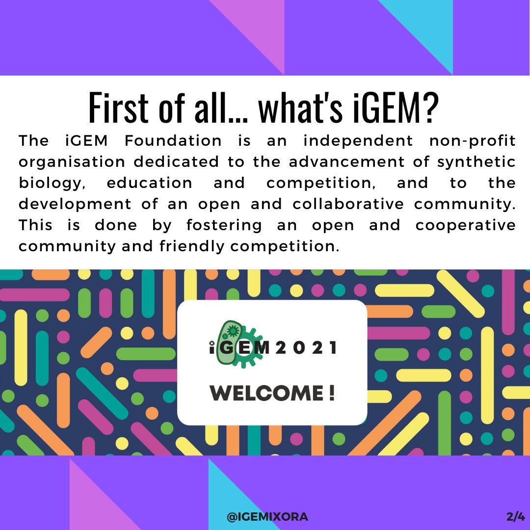 iGEM_IXORA's tweet photo. Le apostamos a la biología sintética como vía hacia el desarrollo/We bet on synthetic biology as a way to development, follow us to learn more about it. @iGEMdesign
#synbio #designwithbiology #designleague #igem #syntheticbiology #biotechnology #bioengineering #sustainability https://t.co/GnlgQZTRr2