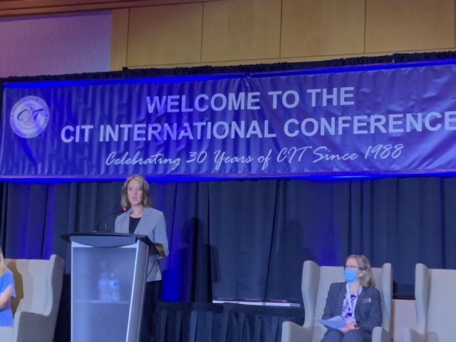 mercycareaz's tweet photo. Lorry Bottrill, Mercy Care CEO, kicked off the 2021 @CITIntl Conference. Mercy Care has delivered CIT training to over 300 officers from federal, state, local &amp; tribal agencies. In 2020 over 27k people in crisis were diverted from the justice system into treatment. #MercyCares4AZ https://t.co/vClTjVOU7x