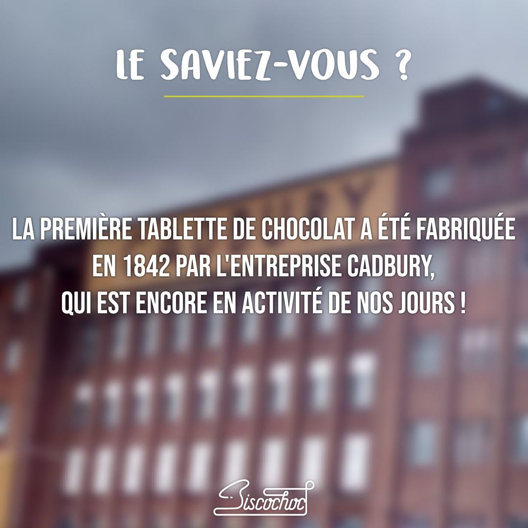 Le saviez-vous?.... 🧐 

Aujourd'hui on vous parle de la première tablette de chocolat jamais créée, et ça fait un petit moment déjà !