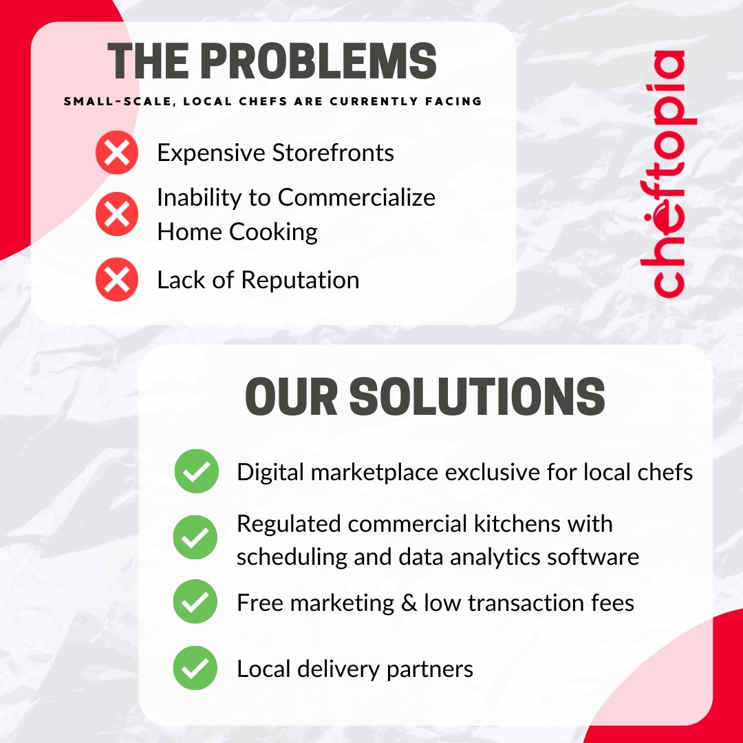 cheftopia's tweet photo. By analyzing modern consumer trends, along with the increasing consequences of the pandemic, #Cheftopia was created to provide solutions to the problems local chefs face and to provide them with economic opportunities. 
We are here for YOU! Don't hesitate to reach out! https://t.co/i5XGK50wkm