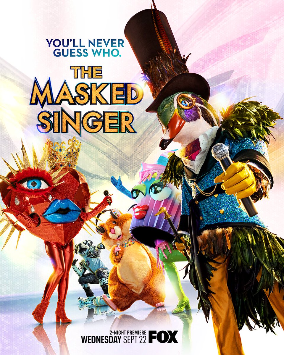 MaskedSingerFOX's tweet photo. Your favorite celebrity guessing game is BACK! 🎭

Season 6 of #TheMaskedSinger premieres September 22 and 23 on @FOXTV. https://t.co/eGfDDV2lKp