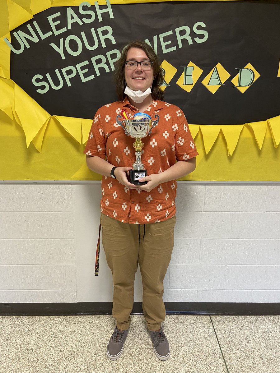 Congrats to Ms. Robinson on being our first EIS Excellence award winner this year. She has the traveling trophy (filled with some of her favorite goodies) and the beloved front parking spot until she gets to nominate the next staff member. Love this tradition!!