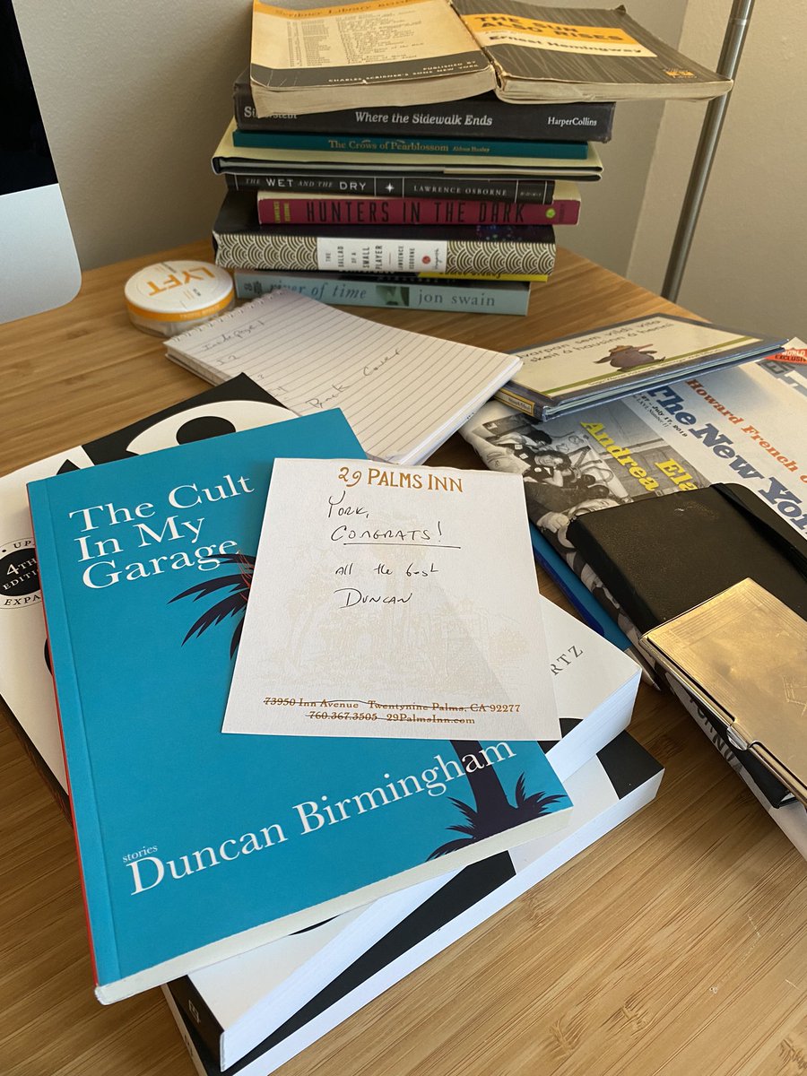 In the final days of my wife <a href="/gudrunlinberg/">Guðrún Línberg</a>’s pregnancy, the only show she wanted to watch was <a href="/BluntTalk_STARZ/">Blunt Talk</a>. 

I told this to <a href="/DuncanBirm/">Duncan Birmingham</a> and now I have a copy of his new collection of short-stories “The Cult In My Garage”! 

Oh yeah…and a daughter!

Thanks you two! Three!
