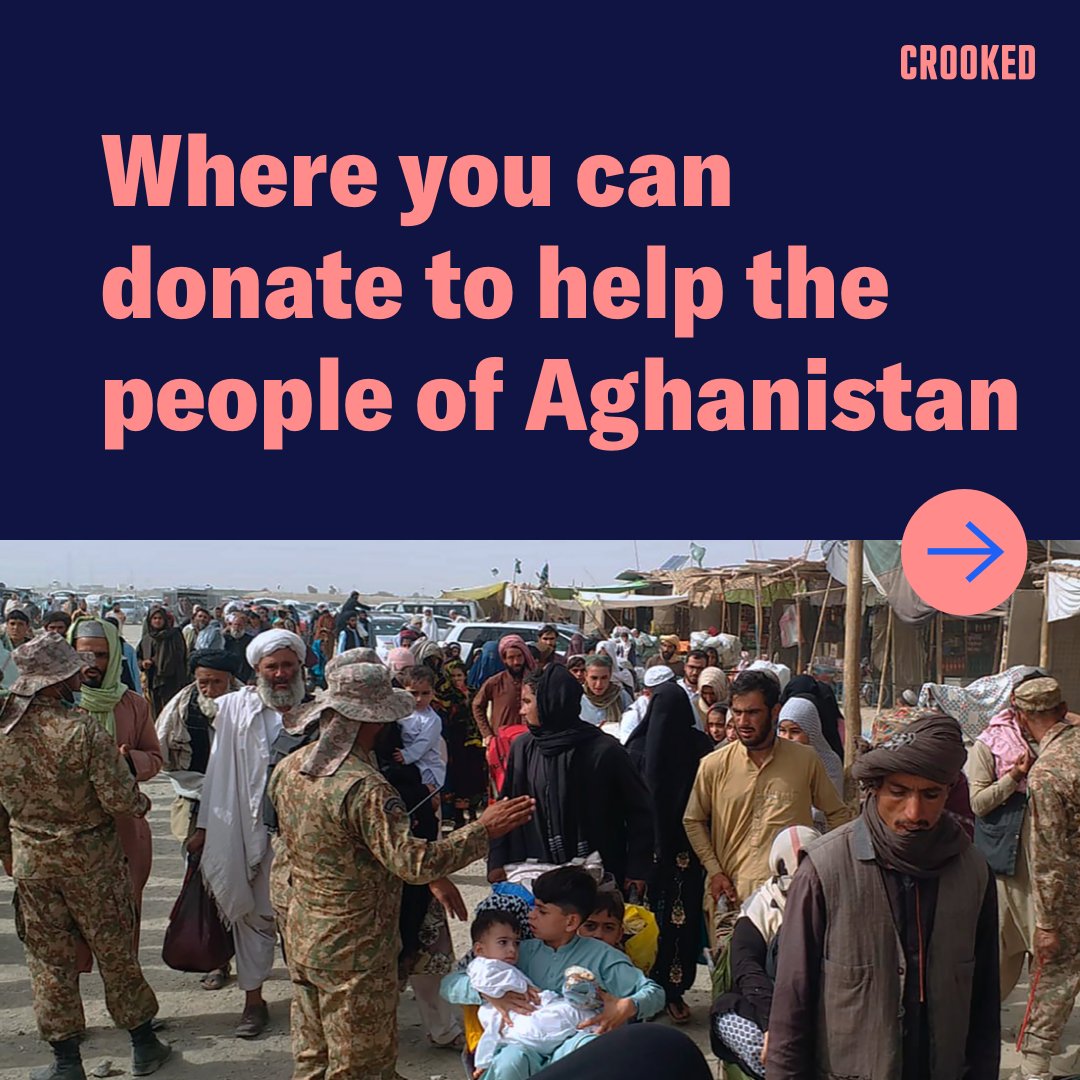 CrookedMedia's tweet photo. Here are some organizations doing important on the ground work to provide aid to the people of Afghanistan. Please support them if you are able.

@n1leftbehind: https://t.co/EASdUZKtQp

@RESCUEorg: https://t.co/3nBtoUTiaK 

1/2 https://t.co/OHmOyuNxHd