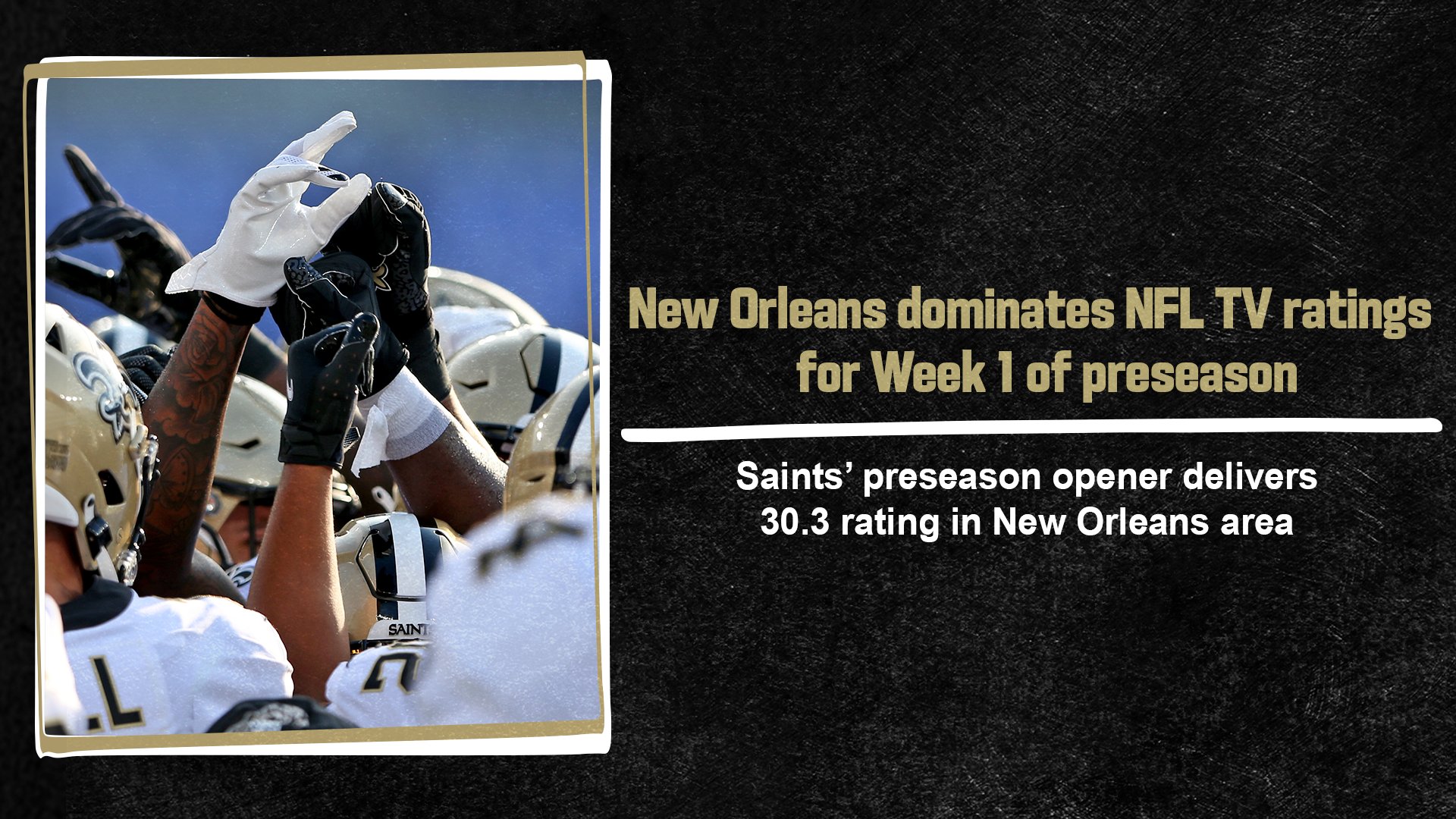 New Orleans Saints on X: 'New Orleans dominates NFL TV ratings for