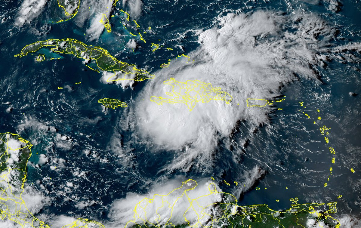 🇭🇹 HAÏTI : 1419 morts et plus de 6900 blessés après le tremblement de terre. La dépression tropicale #Grace frappe maintenant le pays, apportant des pluies torrentielles.