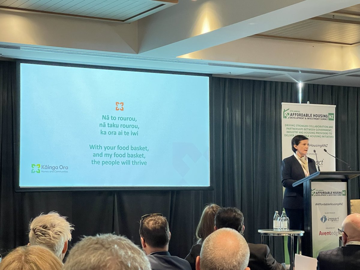 Rebecca Huang (@rebeccamhuang) on Twitter photo Nā to rourou, nā taku rourou, ka ora ai te iwi. With your food basket, and my food basket, the people will thrive. This housing crisis needs the collaboration of us all to overcome it. Caroline McDowall, <a href="/KaingaOraGovtNZ/">Kāinga Ora – Homes and Communities</a> #AffordableHousingANZ #Housing #Kāinga Nā to rourou, nā taku rourou, ka ora ai te iwi. With your food basket, and my food basket, the people will thrive. This housing crisis needs the collaboration of us all to overcome it. Caroline McDowall, <a href="/KaingaOraGovtNZ/">Kāinga Ora – Homes and Communities</a> #AffordableHousingANZ #Housing #Kāinga