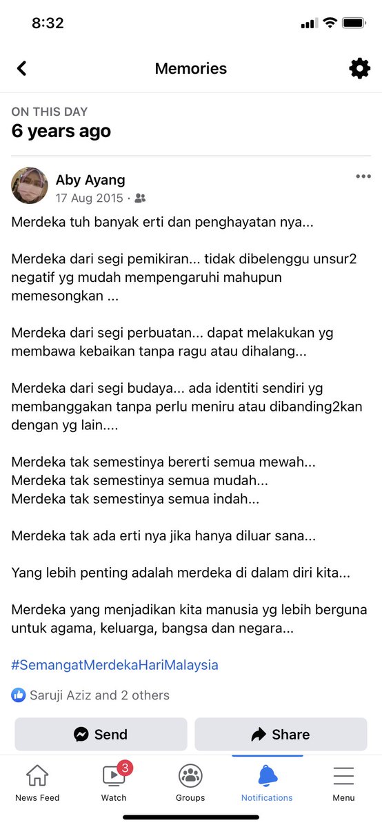 Kongsi coretan lalu sempena bulan Merdeka… <a href="/CLanPaul/">Seelan Paul</a> <a href="/adibahnoor/">ADIBAH NOOR 🇲🇾😼</a>