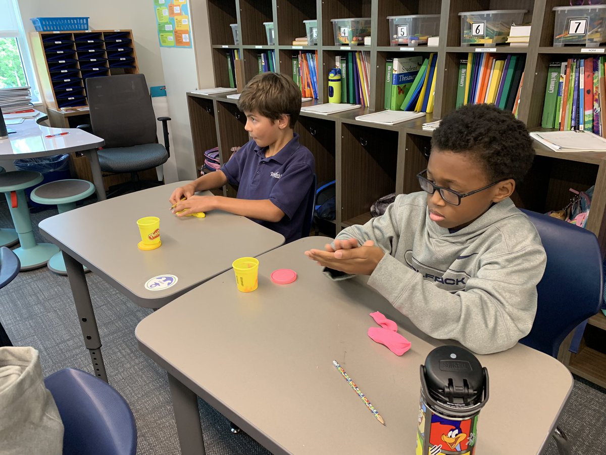 WA4thDavid's tweet photo. Fun time creating sculptures to explain what we did over the summer!  It made writing about it so much easier!!!#AlwaysWhitefield #whitefieldacademy #passionforlearning https://t.co/fjOGoVjMhw